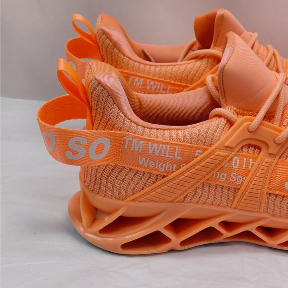 Just So So Womens Sz 11 Orange Running Shoes Unisex Lightweight Athletic Sneaker - Picture 4 of 9